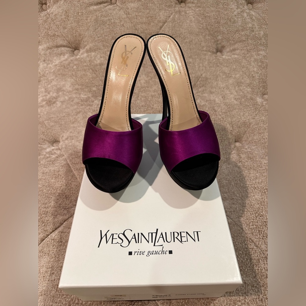 YSL Purple Sandals